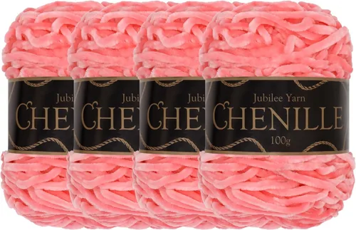 Miniatura 72 de JubileeYarn - Hilo de chenilla (3.53 oz/poliéster peinado, circonita), 1 pastel