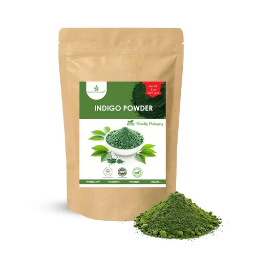 Miniatura 9 de Cosmic Element Polvo índigo orgánico para el cabello – Tinte índigo natural para hombres y mujeres Sin OGM, polvo vegano que aumenta