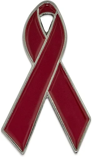 Miniatura 14 de PinMart Awareness - Pin de solapa esmaltado – Pin de cinta chapado en níquel y oro – Cinta de prevención y conciencia – Broche de joyería con parte