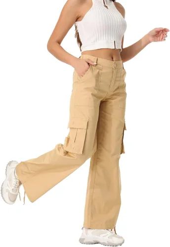 Miniatura 5 de Pantalones cargo para mujer, de secado rápido, informales, militares, militares, camuflaje, combate, trabajo, pantalones casuales con bolsillos