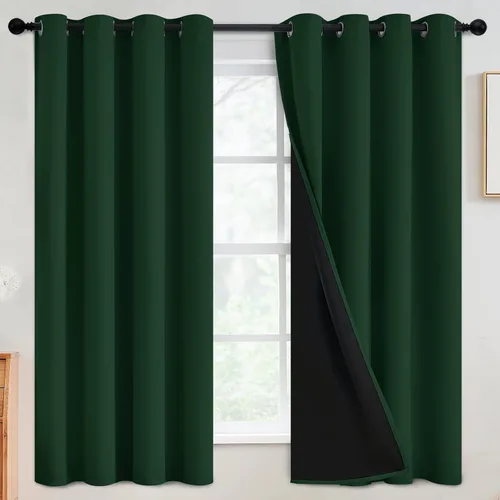Miniatura 158 de SimpleHome - Cortinas opacas 100% para recámara, cortinas de ventana con ojales beige, con aislamiento térmico, cortinas de oscurecimiento
