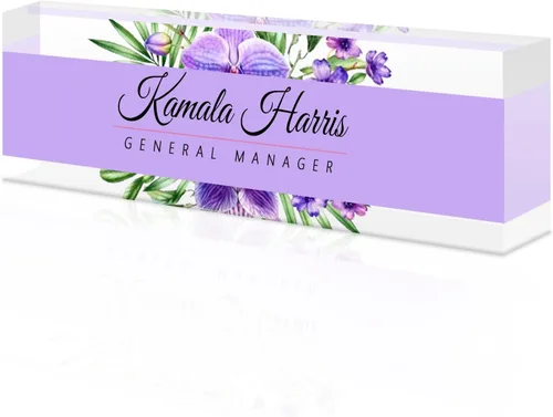 Miniatura 53 de Placa de nombre de escritorio personalizada, placa de identificación acrílica, placas de identificación personalizadas para regalos de oficina