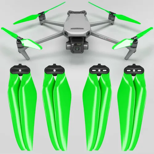 Master Airscrew Hélices Stealth para DJI Mavic 3 y Mavic 3 Pro/Cine/Enterprise/Classic/3T/3M - Verde, 4 uds