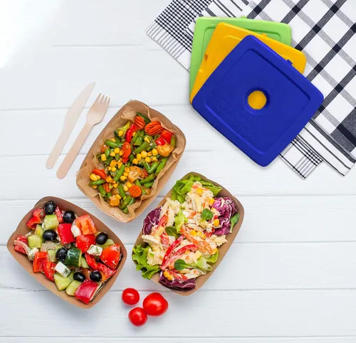 Miniatura 7 de Healthy Packers Bolsas de hielo delgadas reutilizables para loncheras para niños y adultos Paquetes de congelador finos de larga duración