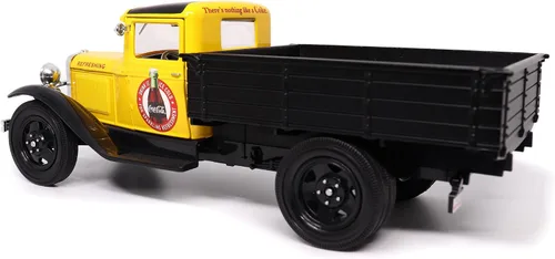 Miniatura 6 de Motor City Classics Coca-Cola Diecast coleccionable Ford Modelo AA 1931 (versión amarilla) escala 1:24 424023 con licencia