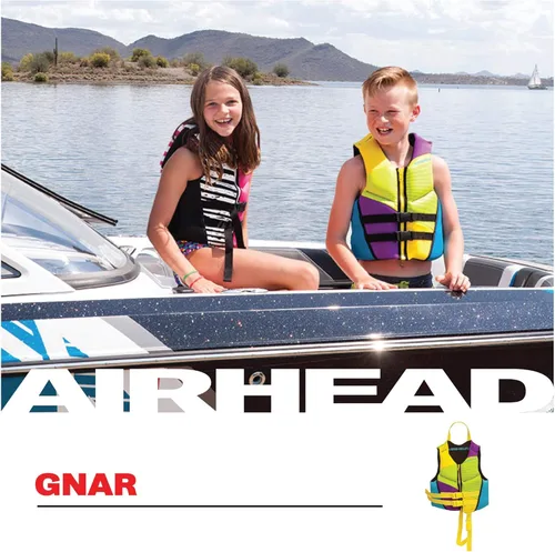 Miniatura 5 de Airhead GNAR - Chaleco salvavidas Kwik-Dry Neolite Flex para niños y bebés, aprobado por la Guardia Costera de los Estados Unidos