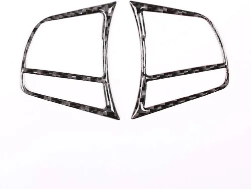 Miniatura 6 de YIWANG Adhesivo de botón de volante de fibra de carbono real para automóvil, 2 unidades, para BMW 3 4 Series F30 F33 F36 2013-2019 Accesorios