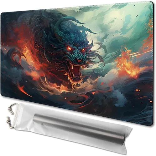 Miniatura 32 de MTG - Tapete de juego tamaño 24 x 14 pulgadas, bolsas de almacenamiento gratuitas, respaldo antideslizante, impresión, ideal para entusiastas