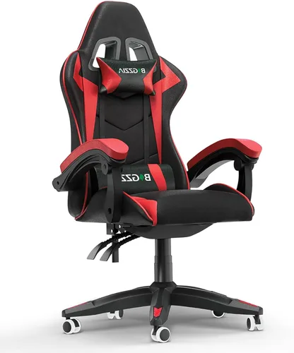 Miniatura 7 de Racingreat Silla de juegos con respaldo alto, silla ergonómica para jugadores de computadora con reposacabezas y soporte lumbar, silla de juego