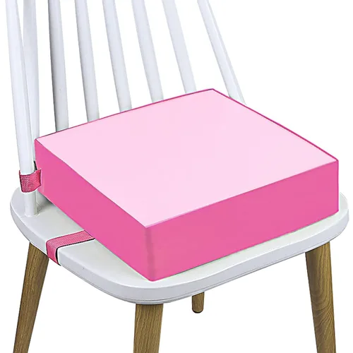 Miniatura 14 de Asiento elevador para niños o niñas, con hebilla de seguridad, lavable, de poliuretano, con 2 correas, para mesa de comedor, cojín elevador