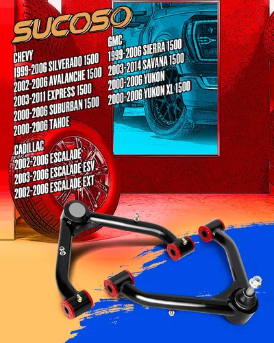 Miniatura 2 de Brazos de control superiores delanteros de 2-4 pulgadas para Chevy Silverado GMC Sierra 1500 1999-2006, brazo de control ajustable de elevación