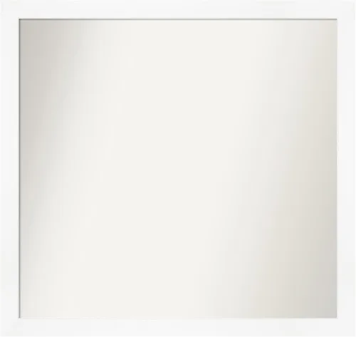 Miniatura 159 de Amanti Art Espejo de baño blanco para sobre el fregadero, 24 x 24 pulgadas, hecho a medida, espejo de tocador cuadrado blanco estrecho, marco