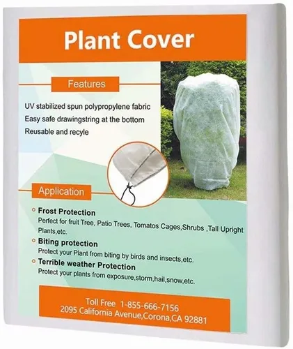Miniatura 12 de Agfabric Warm Worth Frost Blanket - Chaqueta para arbustos de 0.95 oz 84" x 72", cubierta rectangular para plantas para protección contra heladas