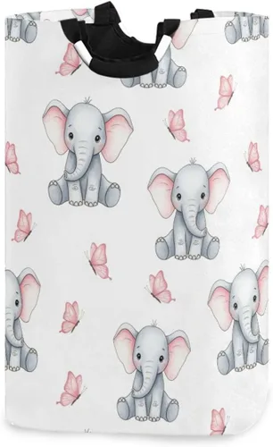 Miniatura 8 de Cesta de ropa sucia para ropa sucia, cesta de almacenamiento de béisbol, color blanco, bolsa de lavandería plegable con asa, cesta de manta