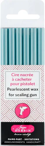 Miniatura 20 de Cera para pistola de pegamento Herbin - 4 3/4 de largo - Blanco blanco (Extra White)