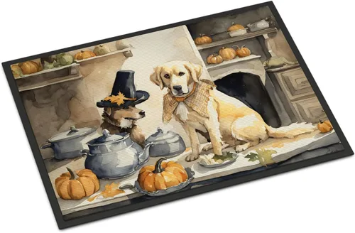 Miniatura 11 de Caroline's Treasures DAC1720MAT Affenpinscher - Tapete de otoño para cocina, con calabazas, 18 x 27 pulgadas, tapete para puerta delantera