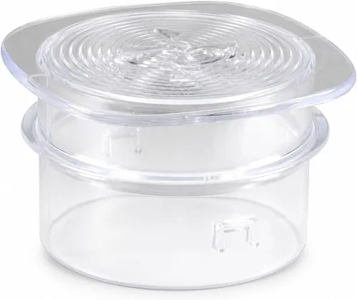 Univen Tapa de llenado de licuadora compatible con batidoras Oster y Osterizer con orificio de 2 pulgadas (2.0 in) hechas de plástico transparente