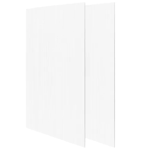 Miniatura 3 de MOUYAT Paquete de 15 hojas grandes de plástico corrugado blanco de 18 x 24 pulgadas, 5/32 pulgadas de grosor y 0.157 in de grosor, tablero en blanco