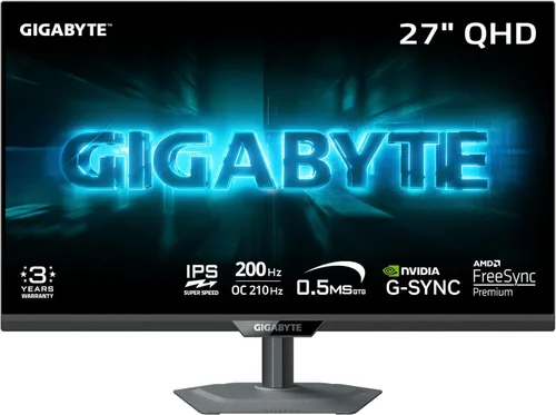 Miniatura 14 de GIGABYTE - GS27QA SA - Monitor para juegos IPS de 27" - QHD 2560x1440-180Hz - 1ms MPRT - AMD FreeSync - HDMI, DP - Negro