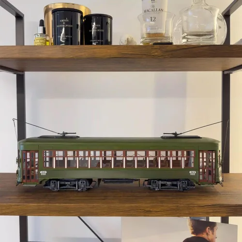Miniatura 9 de OcCre New Orleans Streetcar Modelo Kit - Madera y Metal, Escala 1/24