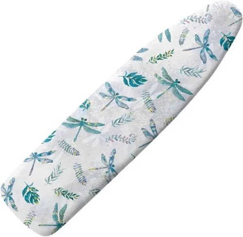 Miniatura 38 de Funda floral a prueba de arañazos para tablas de planchar de tamaño estándar, reflectante, con 3 ganchos y bucles para decoración de tablas de 15 x