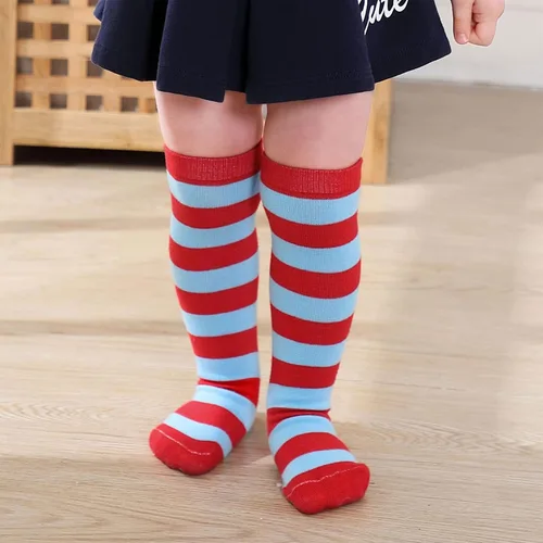 Miniatura 43 de Century Star Calcetines de fútbol de algodón para niños y jóvenes, calcetines de tubo suave, hasta la rodilla, calcetines deportivos largos