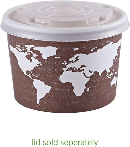 Miniatura 8 de Eco-Products, Inc Recipientes para sopa con diseño del mundo, Mixto, 1000