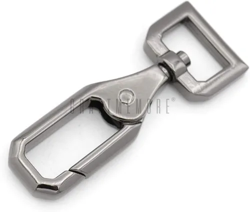 Miniatura 5 de CRAFTMEMORE 2 unids Push Gate Snap Ganchos de Metal Giratorio Cierre de langosta Monedero Hacer Accesorios VT43, Oro
