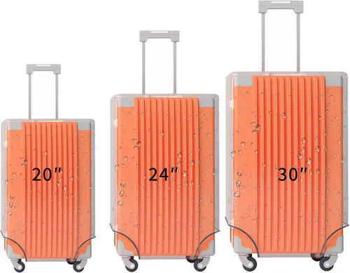 Miniatura 19 de Funda protectora de PVC transparente para maleta, de 24 pulgadas, aprobada por la TSA, 22-25 pulgadas