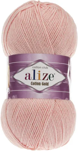 Miniatura 19 de 55% algodón 45% acrílico Alize Cotton Gold Yarn 1 madeja/bola 3.53 oz 360 yardas (1-crema)