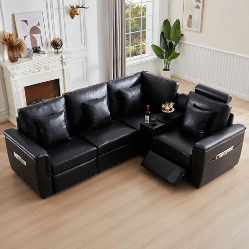 Miniatura 16 de RARZOE Módulo de Reposabrazos para Sofá Seccional Modular, Reposabrazos de Pana Módulo de Sofá Modular Parte Lateral para Sala de Estar Sofá