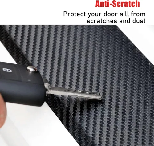 Miniatura 4 de Protector de Umbral de Entrada de Puerta Compatible con Tacoma Doble Cabina 2016-2023 Accesorios Protección de Umbral Calcomanías Adhesivas