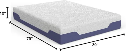 Miniatura 2 de Vibe Supreme Cooling - Colchón híbrido de espuma viscoelástica con resortes interiores y gel, sin fibra de vidrio, cama de 10 pulgadas en una caja