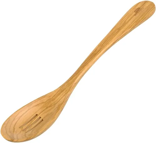 Berard 22474 Cuchara ranurada artesanal de madera de olivo francés