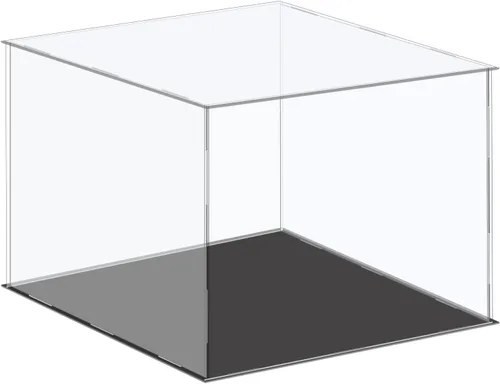 Miniatura 7 de MECCANIXITY Vitrina de Exhibición de Acrílico Caja de Plástico Cubo Caja de Almacenamiento Transparente Pequeña Ensamblable A Prueba de Polvo