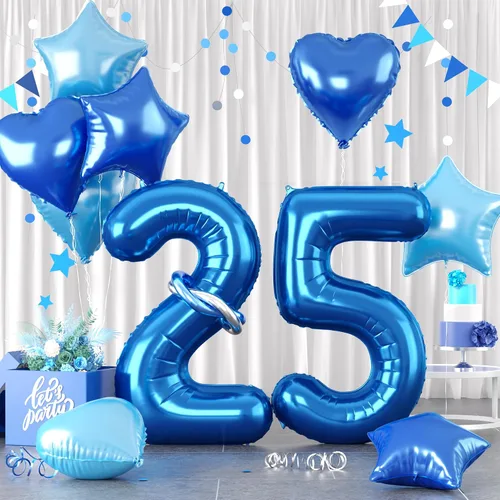 Miniatura 32 de Globos dorados de color champán con el número 11, globos de oro claro, globo de aluminio dorado con forma de corazón con estrella y globo largo
