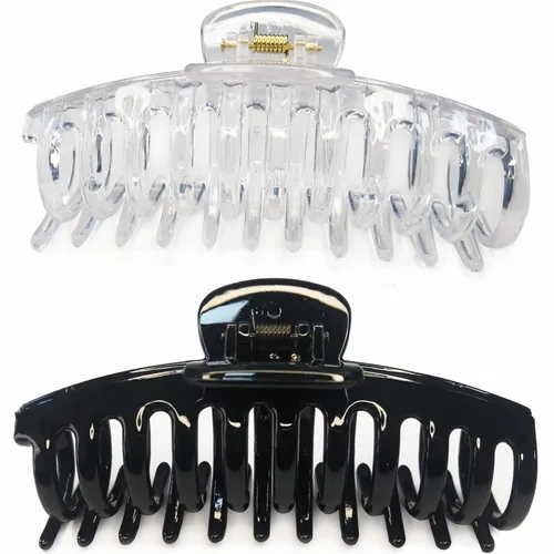 Miniatura 10 de Pinzas para el cabello extra grandes de 5.5 pulgadas para cabello largo y grueso, pinzas para el cabello de mujer, 2 unidades, accesorios