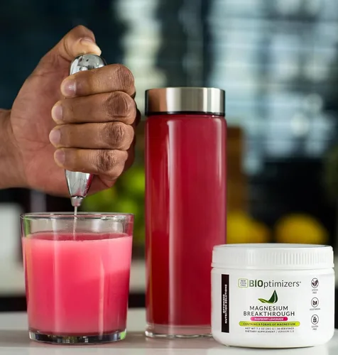 Miniatura 7 de BIOptimizers Magnesio Breakthrough Drink - 8 formas de magnesio, electrolitos, salud del sueño, estrés, recuperación muscular, apoyo cardíaco