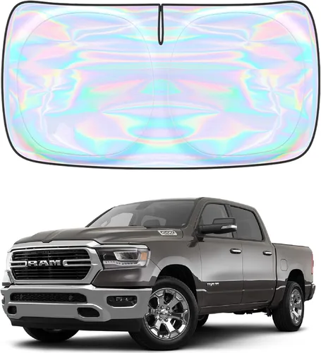 Miniatura 44 de Parasol para parabrisas Rivian R1S R1T 2022-2026 – Parasol compatible con Rivian R1S R1T plegable para ventana delantera, protector de visera solar