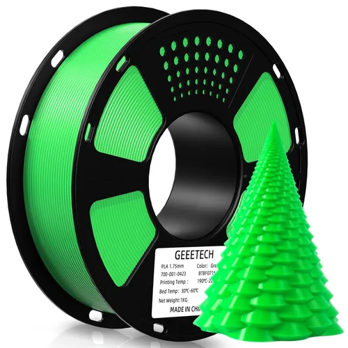 Miniatura 38 de GEEETECH Filamento PLA de color dorado sedoso de 0.069 libras, filamento de seda brillante para impresora 3D, carrete de 2.2 libras, precisión