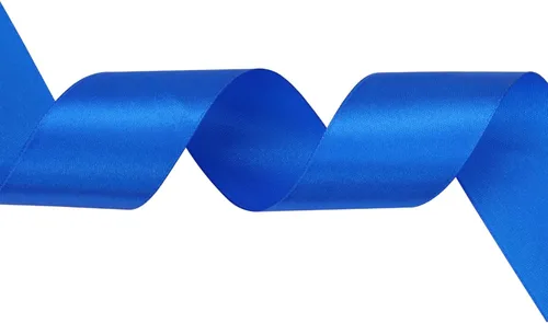 Miniatura 2 de Rollo de cinta de satén azul real de 1-1/2 pulgadas, 50 yardas, rollo de cintas de tela sólida para invitaciones de boda, ramos de novia, costura