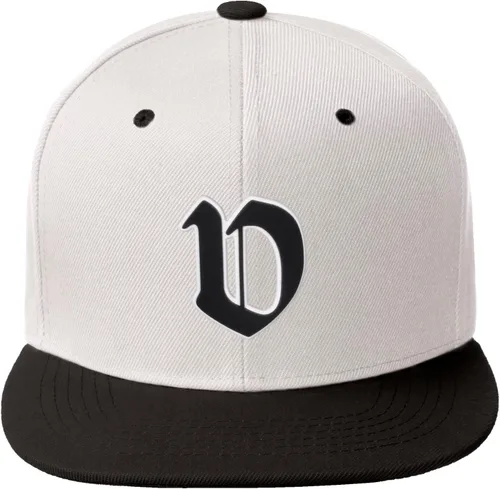 Miniatura 1525 de Daxton Gorra clásica con visera de billete plano con letras del alfabeto inglés antiguo de la A a la Z
