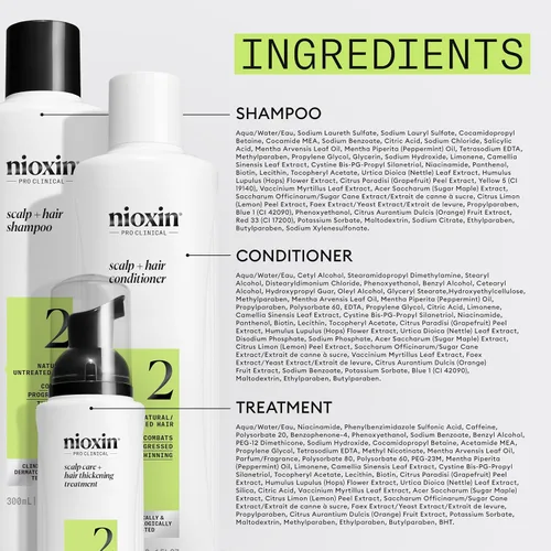 Miniatura 8 de NIOXIN Kits de sistema de engrosamiento del cuero cabelludo + cabello Para cabello natural, teñido y dañado con adelgazamiento ligero a progresado