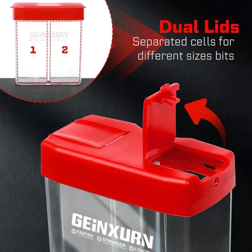 Miniatura 3 de Geinxurn Juego de Puntas de Destornillador de Impacto #2 Phillips, 43 piezas Brocas Magnéticas PH2 (1" y 2") S2 de Acero con Caja de Almacenamiento