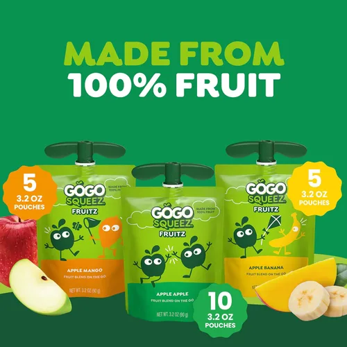 Miniatura 5 de GoGo SqueeZ - Puré de manzana para niños