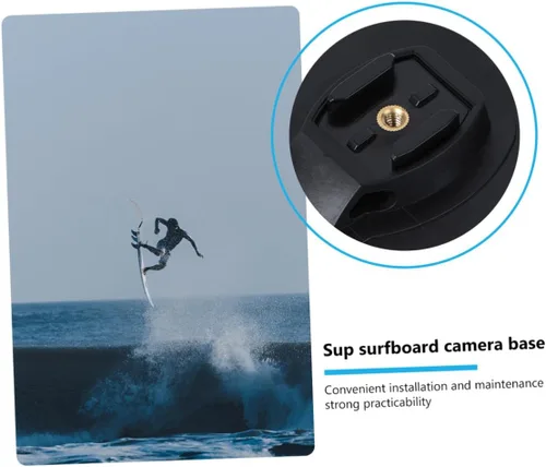 Miniatura 4 de Action Cam Paddleboard Mount Base de cámara de tabla de surf resistente fácil de instalar accesorio para cámara de deportes al aire libre