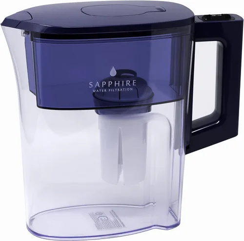 Miniatura 2 de Sapphire Jarra de agua con 3 filtros, transparente/azul