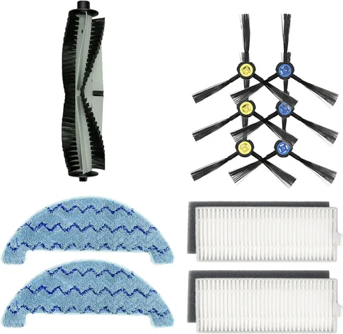 Miniatura 17 de Rodillo principal cepillo de goma cepillos laterales Accesorios Kits compatibles para ILIFE A7 A9S X785 X750 X800 Robot Aspirador Piezas de repuesto