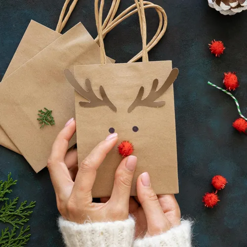 Miniatura 5 de SPERPAND 150 bolsas de regalo pequeñas, bolsa de papel marrón de 6.5 pulgadas, bolsas de regalo de papel kraft para cumpleaños, baby shower