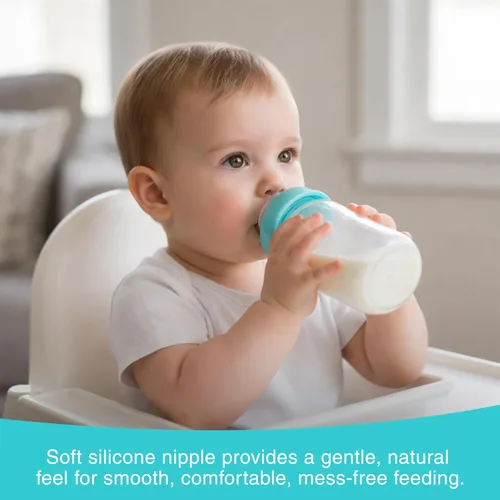 Miniatura 5 de Refresh-a-Baby - Adaptador de pezón reutilizable para biberón, convierte instantáneamente cualquier biberón en un sorbo con pezones de silicona